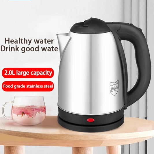 Electric Kettle 2L 1500W Auto Shut Off Stainless Steel Liner Fast Water Boiler for Tea Coffee Electric Water Kettle Water Boiler